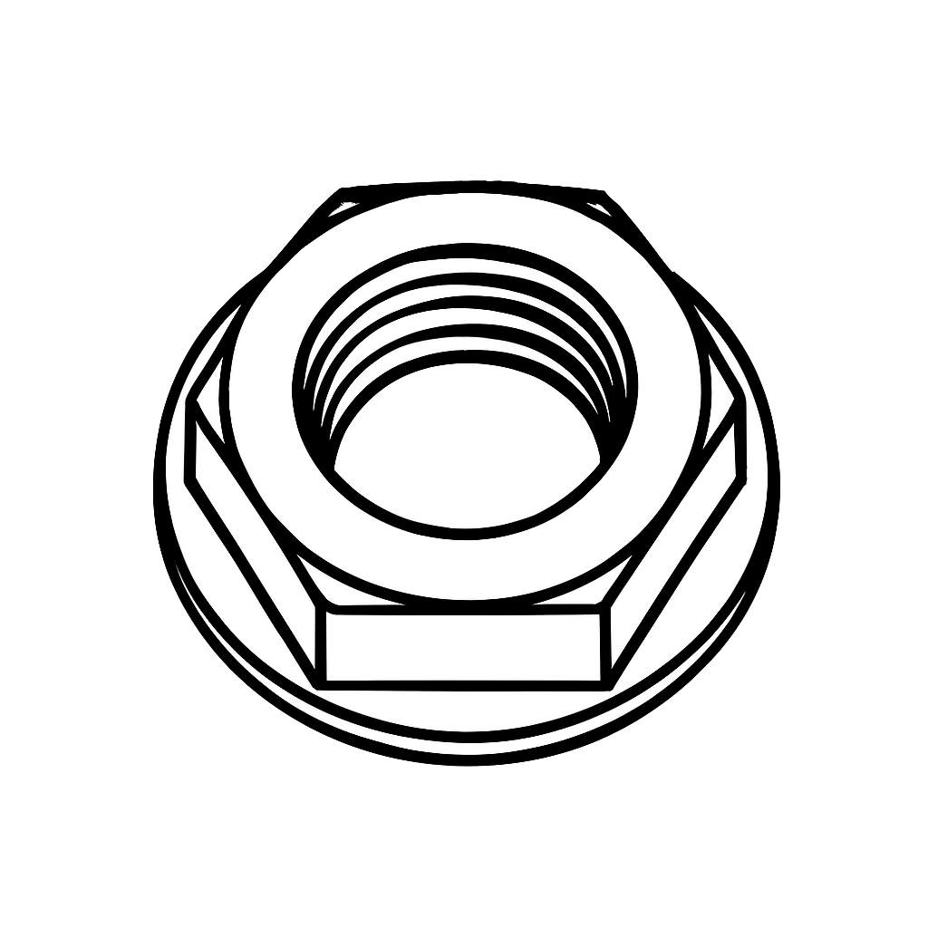 Rear Wheel Spindle - Nut